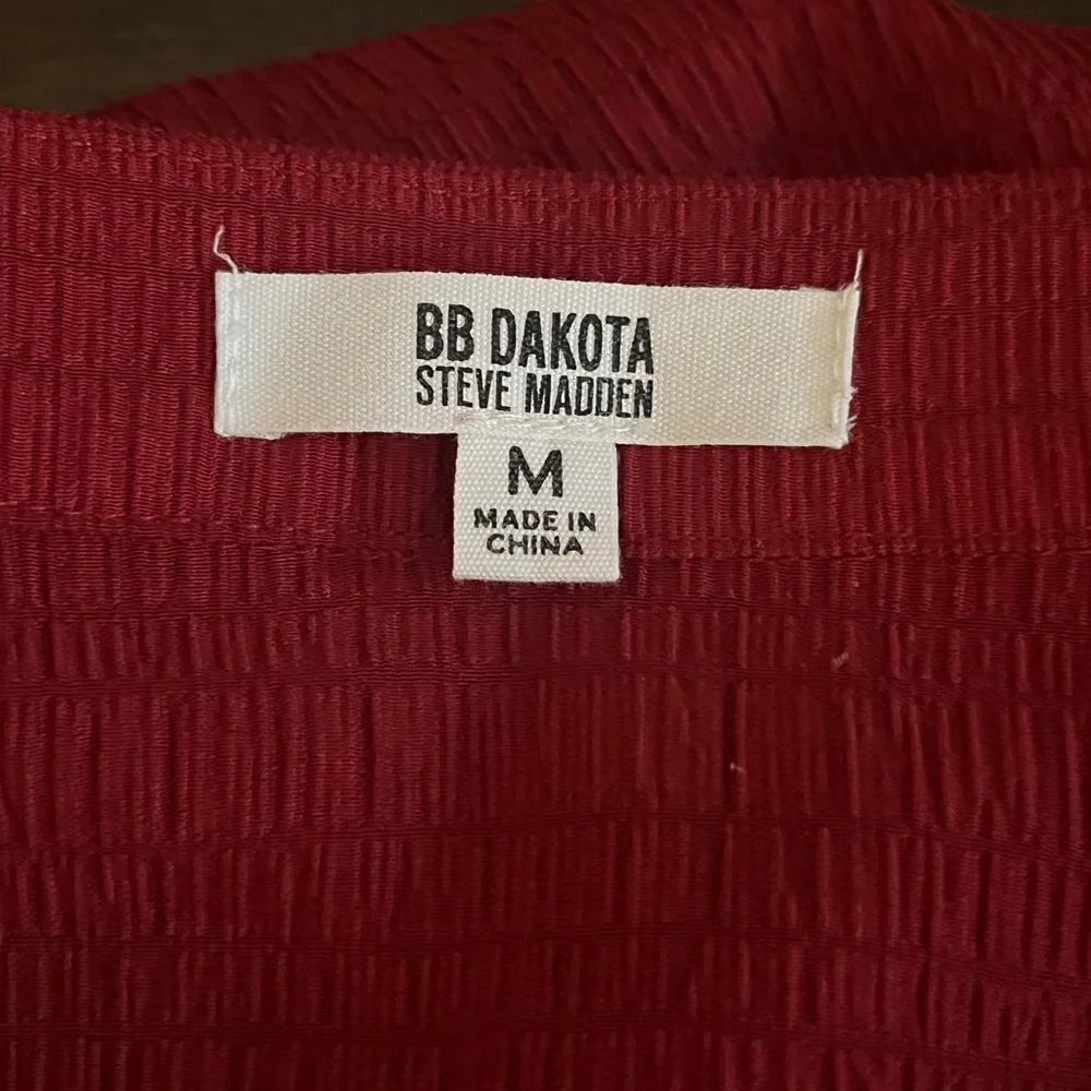 BB Dakota Maroon Dress by Steve Madden – Size Medium - Picture 3 of 7